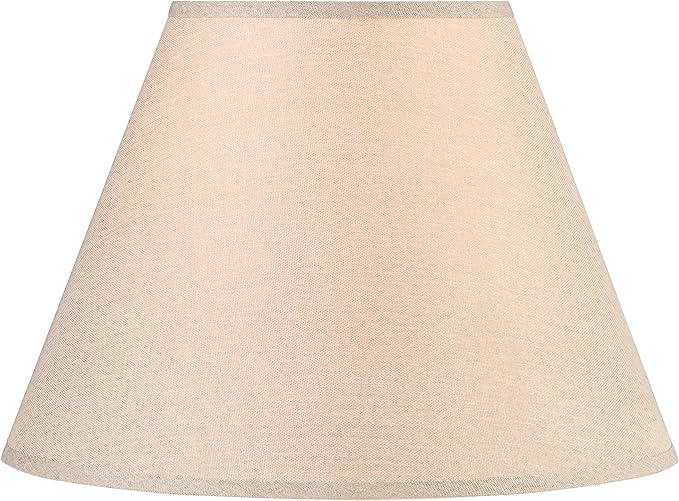 Aspen Creative 32092A Transitional Empire Shape Spider Construction Lamp Shade in Medium Brown, 9" Top x 18" Bottom x 13" Slant Height