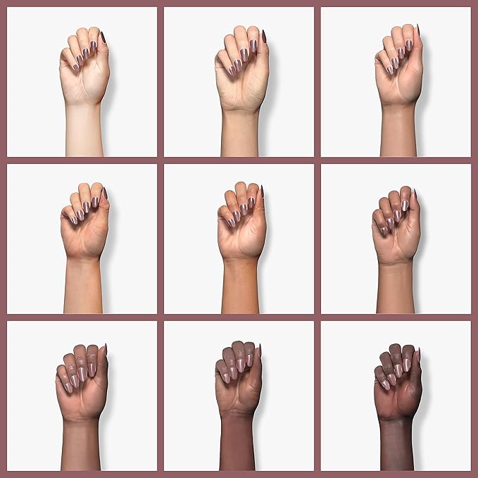 Beetles Mauve Gel Nail Polish – 15ml Dusty Rose Pink Purple Gel Polish, Elegant Neutral UV LED Soak Off UV Nail Color, Long Lasting Glossy for Salon & Home Manicure