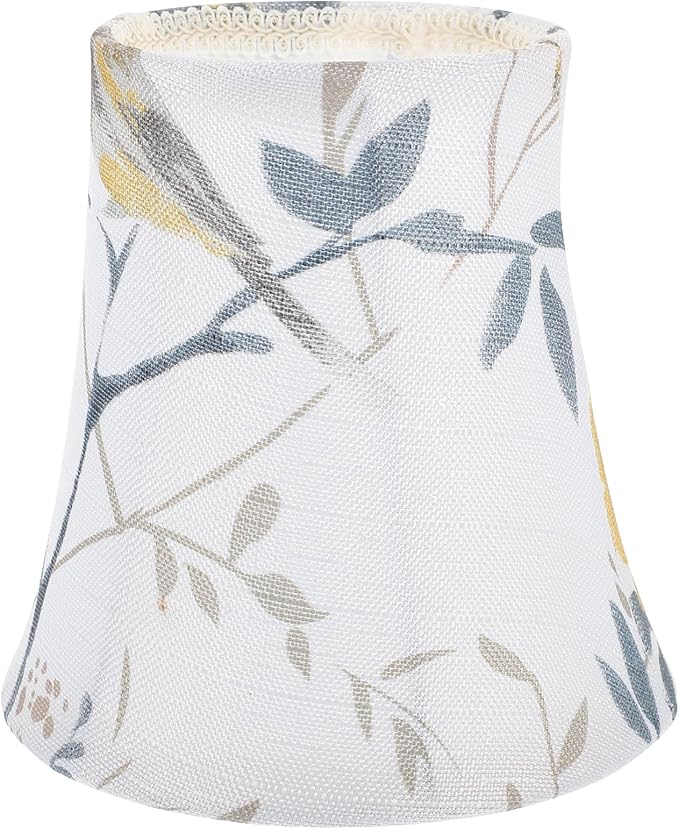 Umbrella Fabric Lampshade, 12" Wide (6" x 6" x 4-2") European Style Lampshade for Desk Lamp Floor Lamp