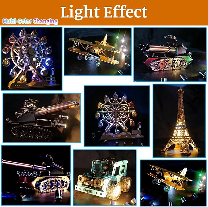 Mini LED Lights, 10 PCS Small Spotlight Battery Operated Tiny SMD Lamp for DIY Craft & Creative Decor. Perfect for Miniatures, Displays, and Custom Projects (Multi Color Changing)