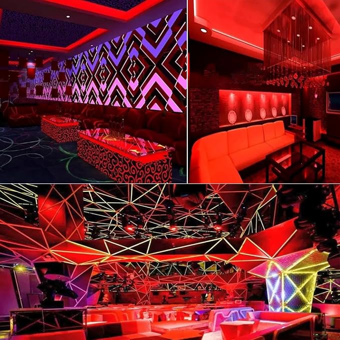 LED Neon Strip Lights, 82ft AC 110V-130V Super Bright Rope Light Sign String 50000LM Waterproof IP68 for Outdoor Indoor Commercial Lighting Decor(Red)