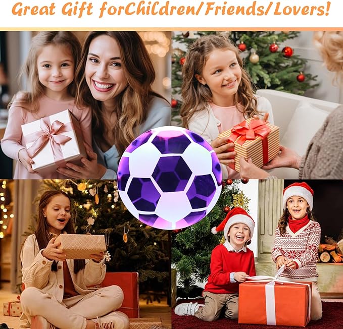 3D Soccer Crystal Ball Lamp,3.15inch Multi-Color Changing Bedroom Decor Night Lights,Christmas Birthday Gifts for Boys,Girls