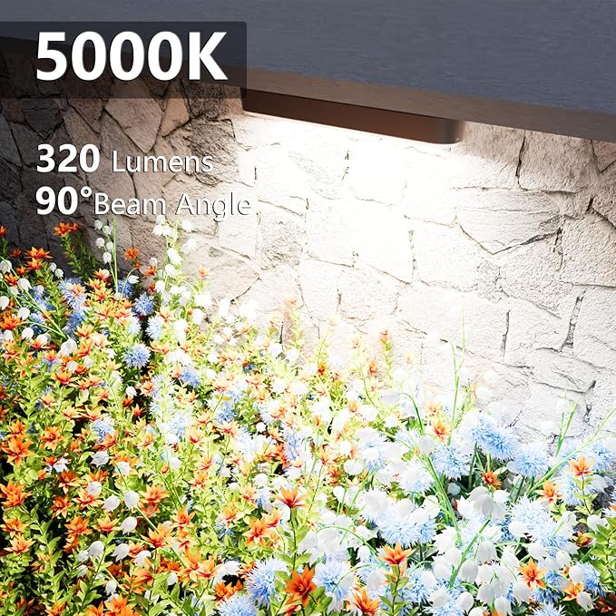VOLISUN 7 Inch Retaining Wall Lights, IP67 Waterproof Hardscape Lighting, Cuttable Low Voltage Lighting, 12V Paver Lights, 2.8W Outdoor Step Landscape Lights, 5000K Daylight (12 Pack)