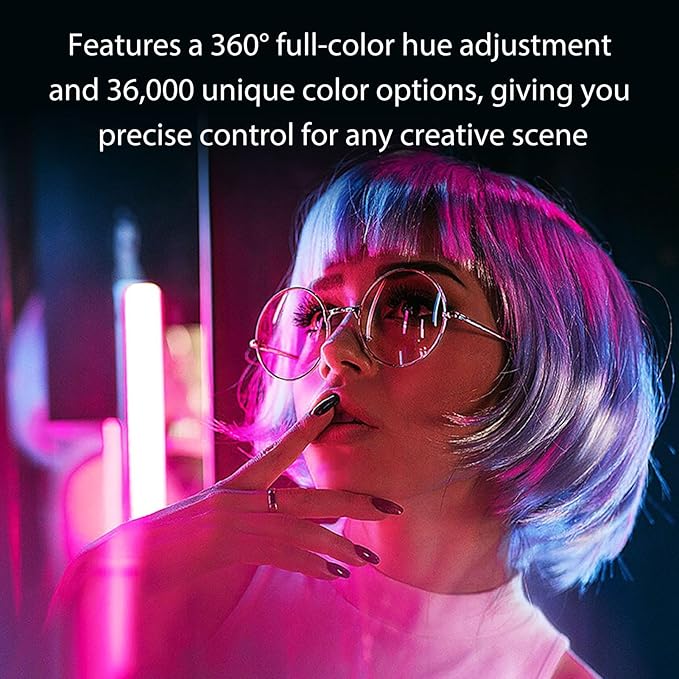 Yoidesu Magnetic Handheld Light Wand, 120 RGB Mini LED Light Stick, 1200mAh Battery 2500-7000K Dimmable Lighting for Studio Camera Photography Recording