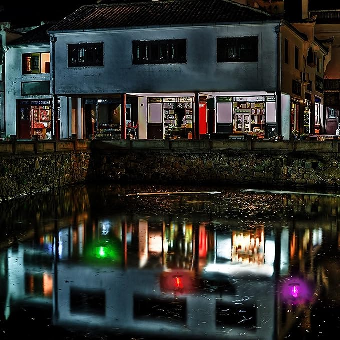 Solar Floating Pool Lights, RGB Color Changing Solar Pool Lights That Float Pool LED Lights Ball Light for Lakes Fish Tanks Fountains