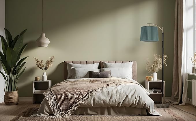 Etto Pleated Lamp Shade, 9" High, Replacement Lampshade for Empire and Drum Floor Lamps, Fits Multiple Styles, Effortless Setup(Olive Green)