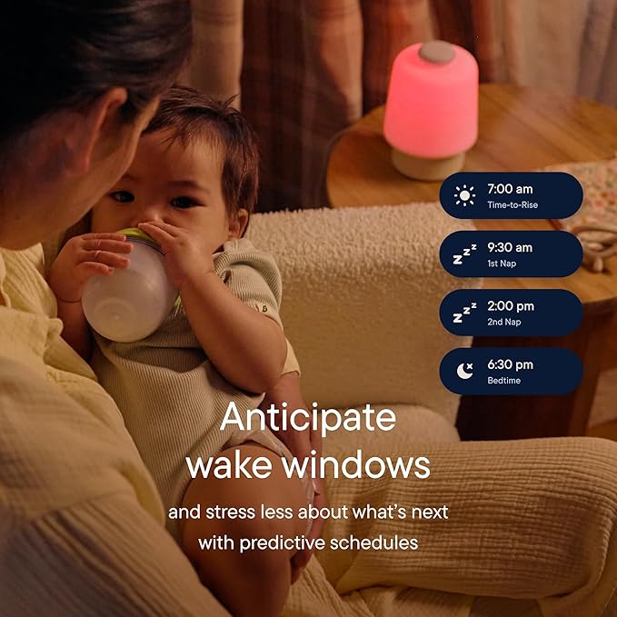 Hatch Baby Sound Machine, Night Light | Hatch Baby (Greige) Sleep Support | Registry Essential, Routine Builder, Time-to-Rise Alarm Clock, White Noise, Nursery Stories, Toddler Kids (Wi-Fi)
