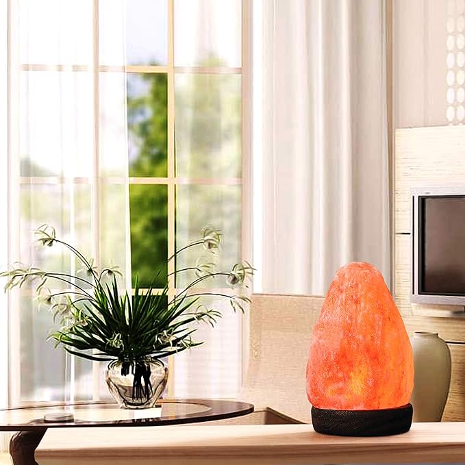 Himalayan Salt Lamp, USB Powered Color Changing Handcrafted Natural Shaped Lamp, Unique Gift Idea for Home Decore and Relaxation