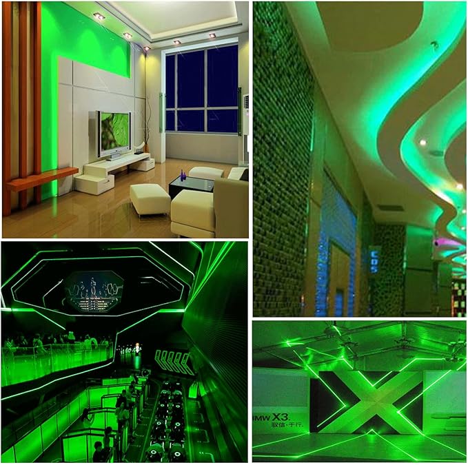 LED Neon Strip Lights, 10ft AC 110V-130V Super Bright Rope Light Sign String 6000LM Waterproof IP68 for Outdoor Indoor Commercial Lighting Decor(Green)