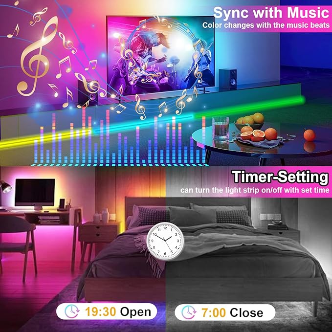 INDARUN RGB COB Led Light Strip with Smart IC, 24V COB Led Strip Light 32.8ft, 10mm Width, 5760 LEDs, RGB Color Changing Light for TV Backlight, Flexible Led Tape Light for Christmas Party, Room Decor