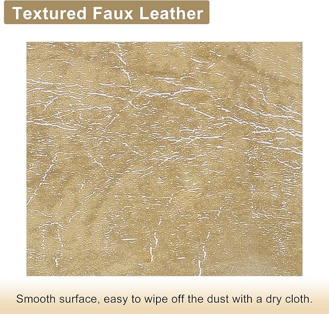 Rustic Lamp Shades Set of 2, Faux Leather Replacement Lampshades, 4.7" Top x 9.8" Bottom x 6.4" High, Small Lamp Shades for Table Lamps Bedside Lamps, Spider, Bulb Clip Adapters Included