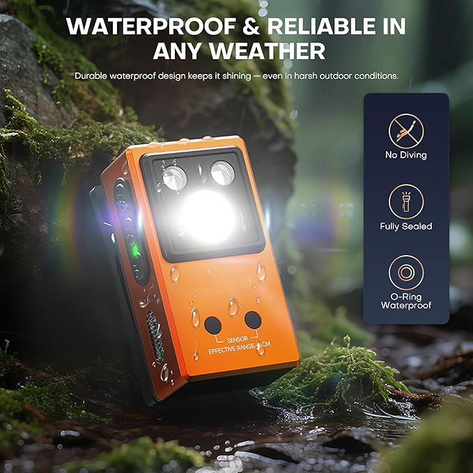 U V EDC Flashlight Rechargeable Clip on RGB Light with 4 Light Sources Flashlights,14 Modes USB-C Charging Magnetic Waterproof Flash Light with Gesture Sensor for Working,Cycling,Emergency,Signaling