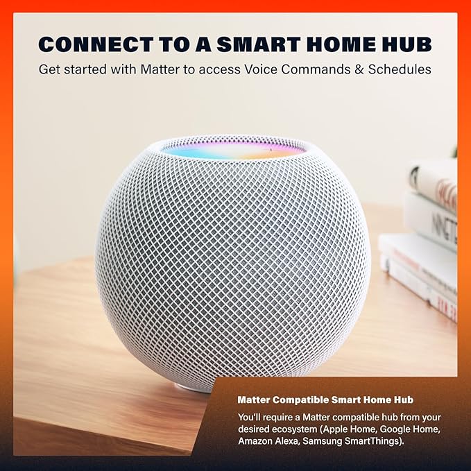 Caveman Matter & WiFi A19 Smart LED Light Bulb, RGBW Color Changing, Tunable Warm & Cool White 800LM (60W Equivalent) – Alexa, Google Home, Apple Home Bulb (4pk)