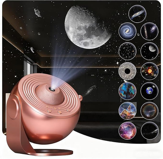 Planetarium Projector for Bedroom, Star Galaxy Light Projector with Nebula Milky Way, LED Night Light for Ceiling with Timer, Mood Lighting for Adults Kids Teens, Home Theater (Rose Gold)