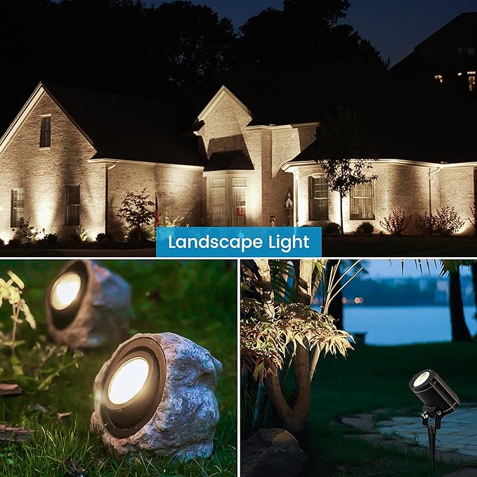 MR16 LED Bulbs 50W Halogen Equivalent Landscape Light Bulbs, 5000K Daylight White 5W GU5.3 MR16 12V Spotlight Bulb, Not Dimmable 40° Beam Angle for Landscape, Recessed, Track Lighting 6 Pack