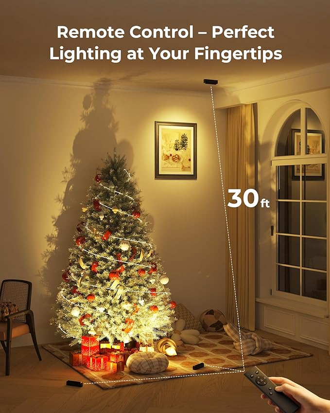 LED Spotlights Indoor, 5500mAh Rechargeable 300 Lumen Spot Lights Indoor, Wireless Uplights with Daily Auto Timer＆Dimmable, Picture Lights for Plants Display Painting Artwork