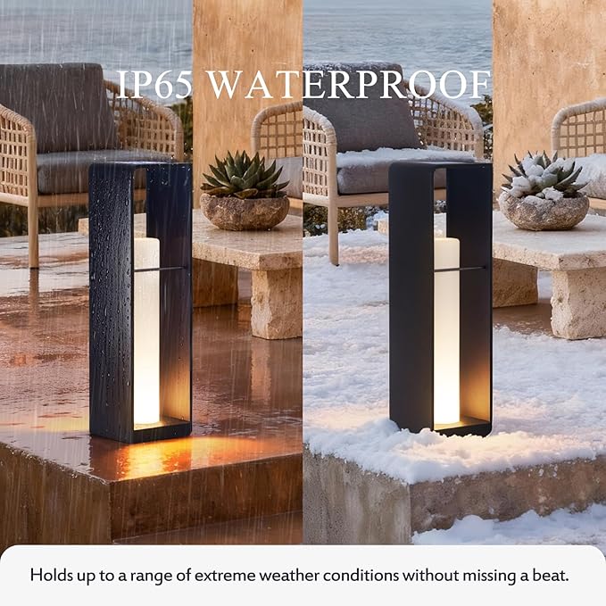 Smart Floor Lamp Dimmable, Cordless Dusk to Dawn Solar Lanterns Outdoor, Large Led Corner Floor Lamps with Remote Control, IP65 Waterproof Outdoor Lamp for Patio Driveway Garden Yard Lawn Decor