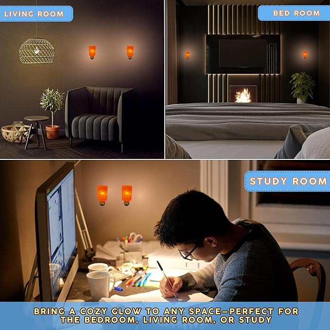 Spantik Himalayan Rock Salt Night Light Cylinder Shape 2Pack