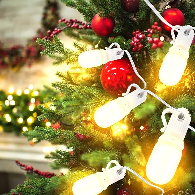 12PCS Christmas Village Replacement Light Bulbs-T20 Replacement Led Light Bulb,E12 Candelabra Base 0.7W 120V LED for Village Houses,Christmas Tree,Dept 56,Halloween Pumpkin Decor Accessories