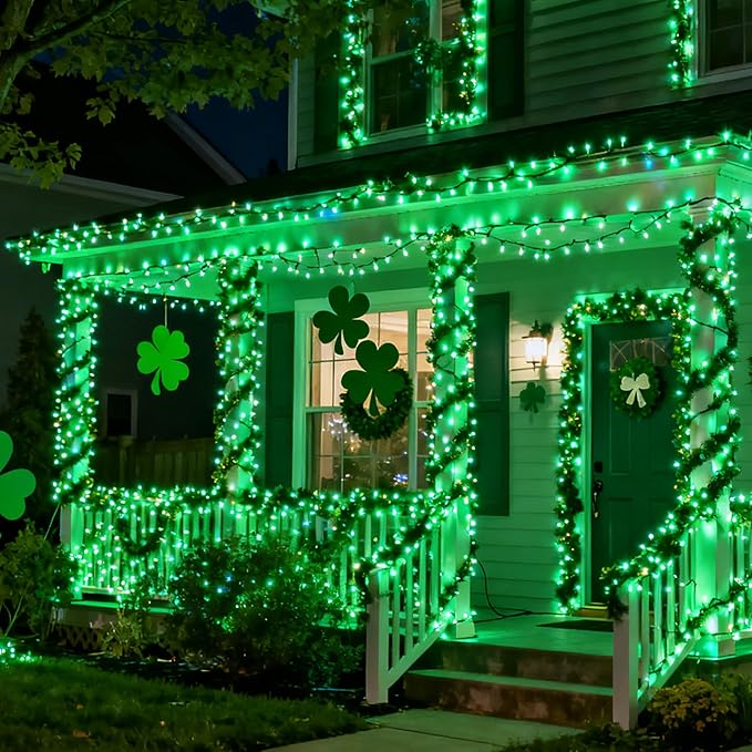 BrizLabs RGB + Warm White Christmas Lights, 98.5FT 300 LED Color Changing String Lights with Remote, Dimmable Twinkle Mini Fairy Light for Indoor Outdoor St Patrick's Day Xmas Halloween Tree Decor