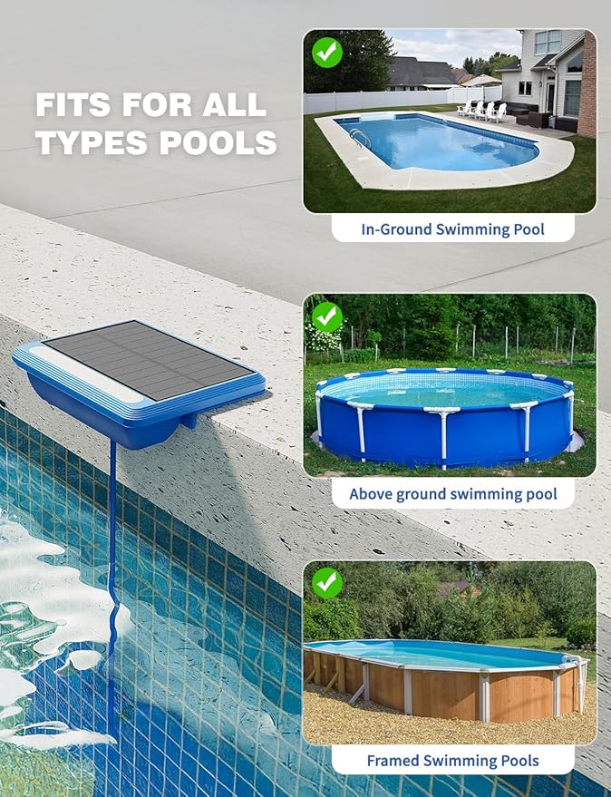 Solar Underwater Pool Lights, Pool Solar Light with Remote Control, 16 Colors Lighting, IP68 Waterproof, Timing Mode, Pool Lights for Above Pool, Inground Pool, Pond (Blue,2 Pack)
