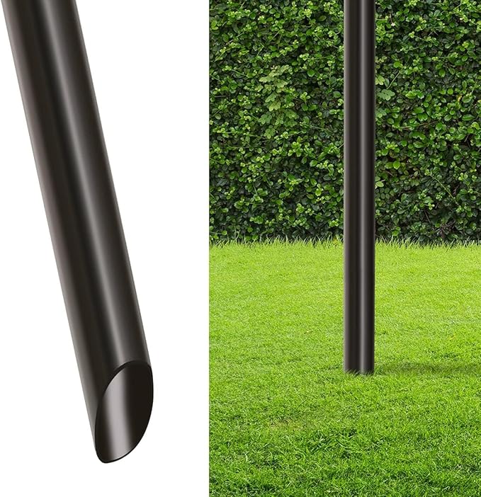 Matney Outdoor Metal Patio Torches – Use for Deck, Patio, Back Yard, Out Door Parties, Wedding – Includes Fiberglass Wick and Snuffer Cap (4 Pack)
