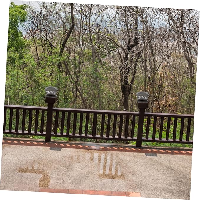 Vaguelly Solar Outdoor Post Light Fixture Garden Floor Lamp Decor with Premium Battery Long Illumination for Courtyard Park Villa Residential Areas