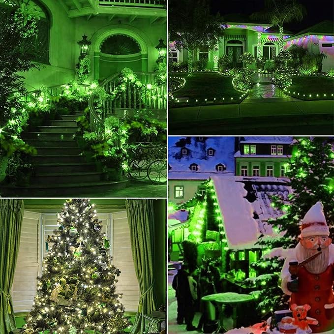 50 Pack C7 Green LED Replacement Light Bulbs for Christmas String Lights - Shatterproof E12 Candelabra Base Bulbs for Indoor Outdoor Decorative Lighting