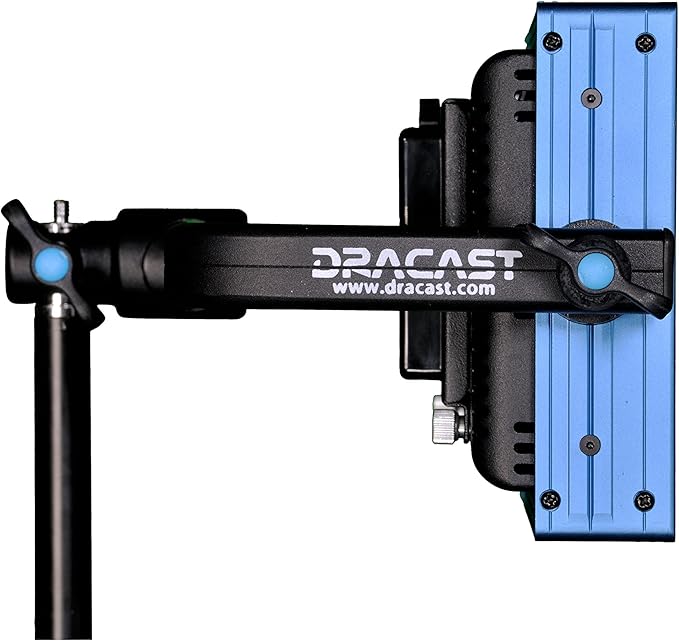 Dracast Pro Series LED1000 Bi-Color LED 2 Light Kit with V-Mount Battery Plates and Light Stands
