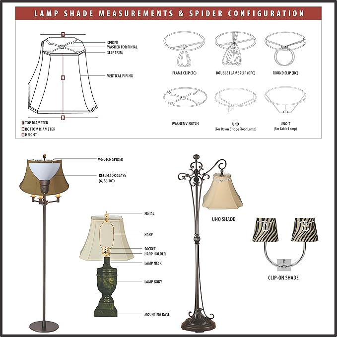 Royal Designs Shallow Drum Gather Pleat Basic Lamp Shade, Beige, 9"x 10"x 7, BS-750-10BG