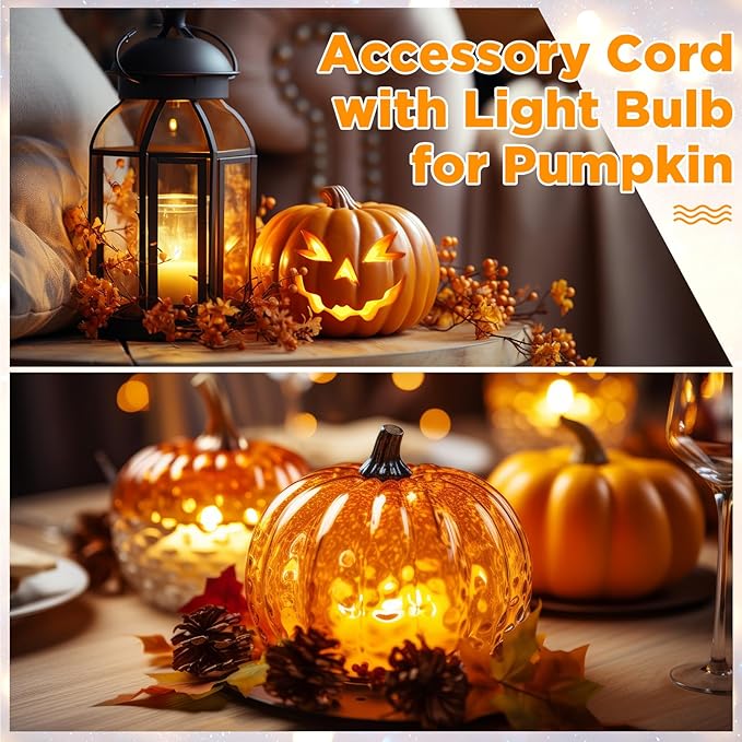 Meonum 2 Pack Accessory Cord with Single C7 LED Light Bulb, 7.6FT Blow Mold LED Light Cord with On/Off Switch for Halloween Pumpkin Christmas Village Paper Lantern Holiday Ceramic Trees