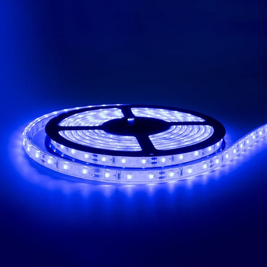 RecPro 20' Blue LED Strip Light w/White Backing | IP68 Waterproof Rating | Boat (Marine) LED Strip Light | Automobile LED Strip Light | Motorcycle LED Strip Light | Indoor/Outdoor LED Strip Light