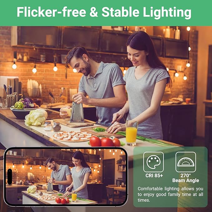 VOLIVO 12 Pack A19 LED Light Bulbs, Soft White 2700K, 9W(60 Watt Equivalent), 800 Lumens, 120V, E26 Standard Base