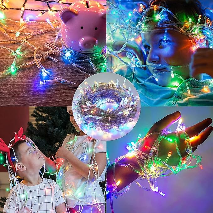 FULLBELL Easter Lights, 33 Feets 100 LED Easter Decorations Memory Indoor Outdoor Fairy Lights Spring Decor Home Bedroom Wedding Party Room Decor Tiktok Trend Items(Multi)
