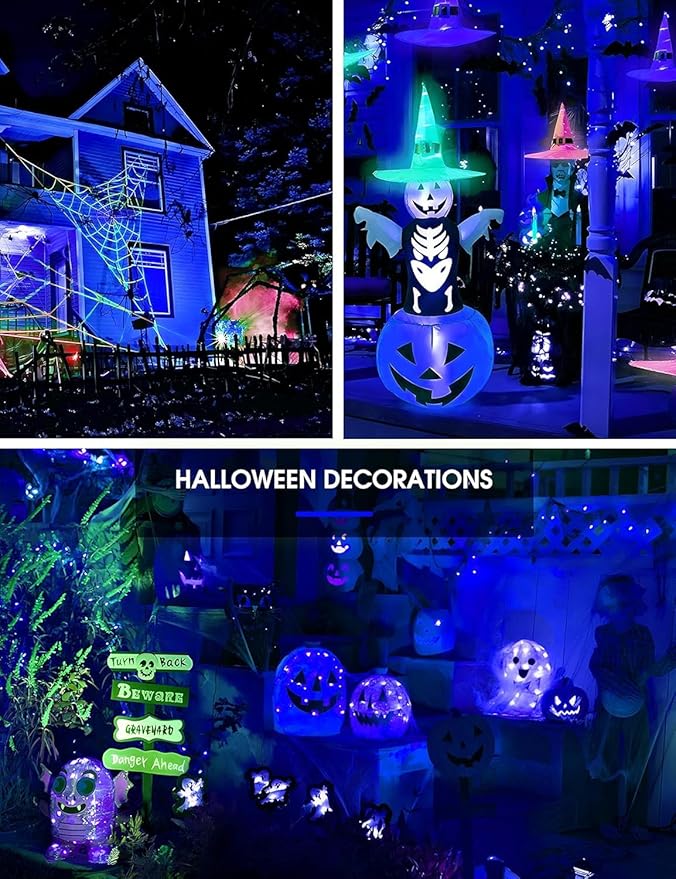 L LOHAS LED Blue Light Bulbs, 9W (60W Equivalent) A19 E26 Base, Non-Dimmable, Vibrant Blue Light for Christmas Indoor Decor, Party, Holiday Lighting, 4 Pack