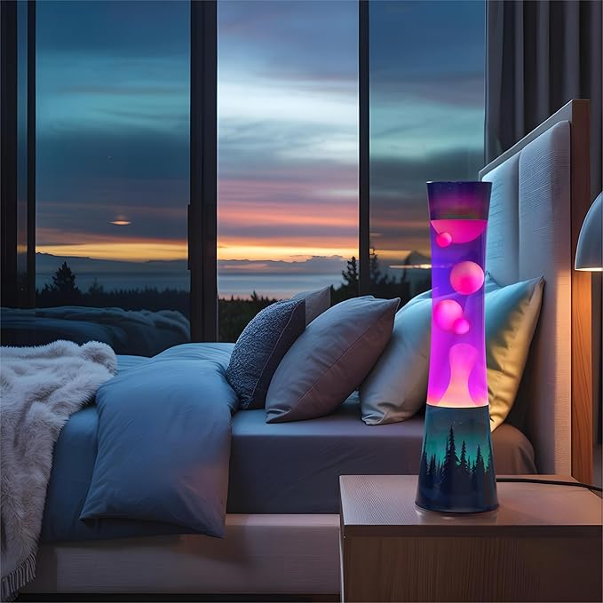 JAMBO 15.5" The Upgraded Motion Lamp, Aurora Decal Motion Light, Beautiful Home Decor, Living Room Bedroom Lamp, Relaxing Nightlight for Teens, Kids & Adults