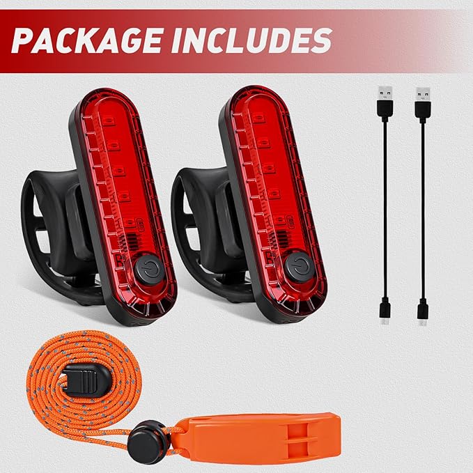 Nilight Marine Boat Navigation Light 2PCS Red Port Bow Lights Four Modes Waterproof Rechargeable Warning Safety Clearance Lamp for Skeeter Yacht Pontoon Trailer Truck Bike Backpack Helmet