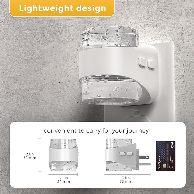 L LOHAS LED Night Light, 3CCT Bubble Night Lights Plug into Wall,4 Pack 3000K/4000k/5000K Adjustable Night Light,Dimmable Nightlights with Dusk to Dawn Sensor for Rooms Bathroom Hallway