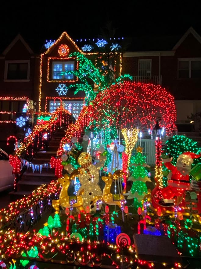 QITONG 165ft 500 LED Green Christmas Lights, Christmas String Lights Outdoor Waterproof Plug in, Green Wire Twinkle Light Indoor with 8 Modes