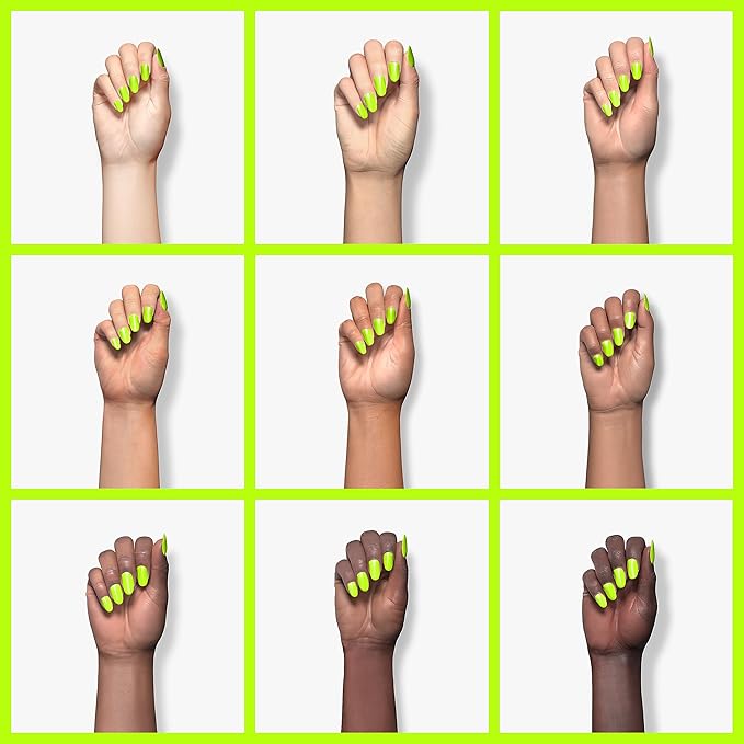 Beetles Neon Yellow Gel Polish - Vibrant Lime 15ML/0.51Fl Oz, Neon Yellow Gel Nail Polish, Soak Off UV LED Lamp Nails Art, Long-Lasting Manicure Salon DIY Home Summer Nails