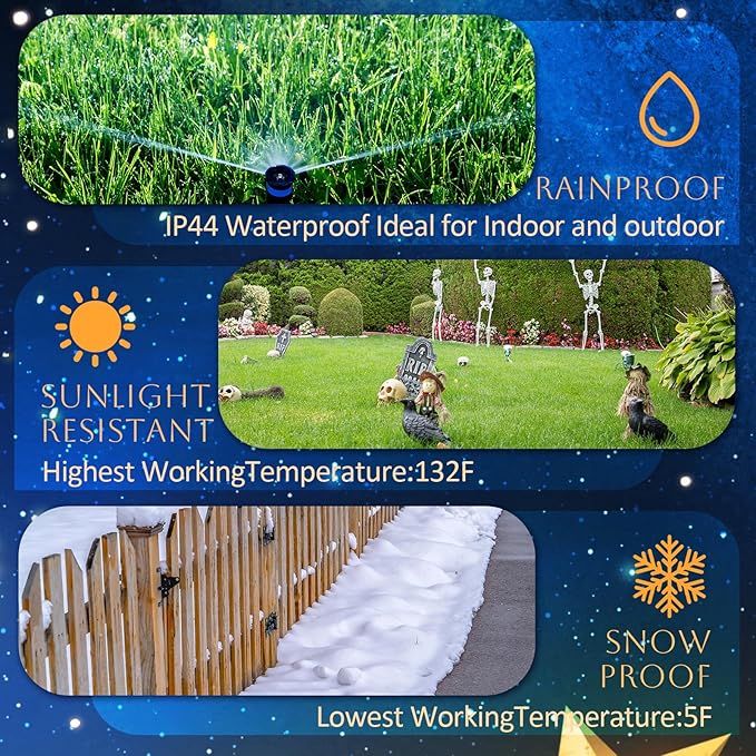 Easter Decorations Projector Lights LED Projector Lights Outdoor with Bunny Eggs Patterns Slides Weatherproof Easter Party Landscape Decorative Lighting Projection Lamp