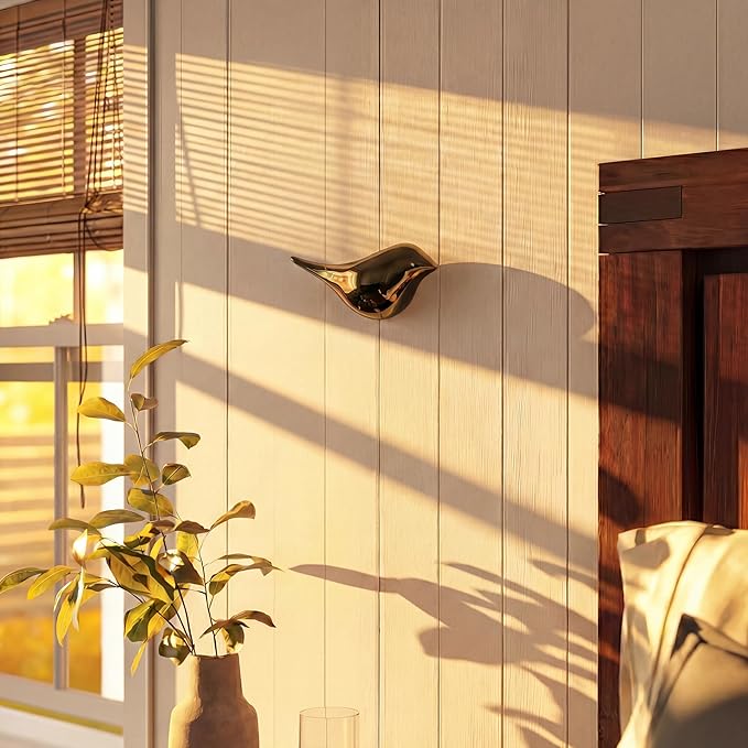 2-Pack Golden Birds Motion Sensor Night Lights, Rechargeable Battery Operated Magnetic Wireless Wall Lights, 3000K Warm Light for Hallway, Staircase, Bedroom Home Decor, Easter Gift
