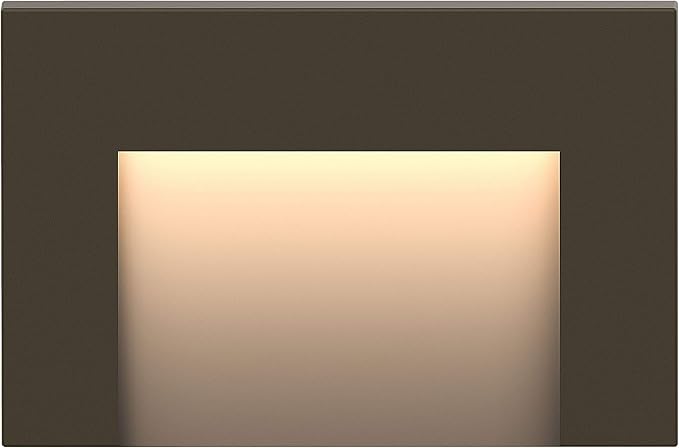Hinkley Landscape Lighting LED Taper Deck Sconce, Horizontal, Bronze, Add Security to Outdoor Living Spaces with Ultra-Durable Deck Lights, 12V, Bronze Finish, Integrated LED Engine, 1553BZ