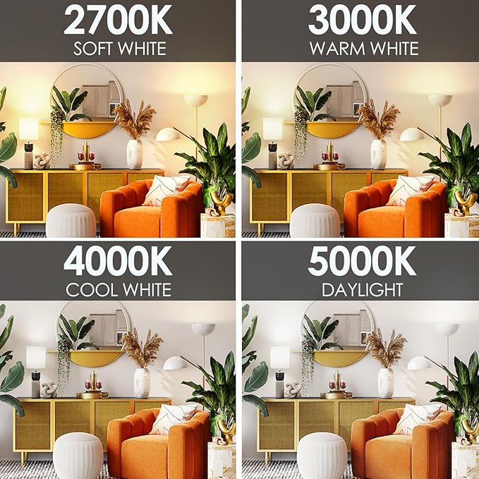 E ENERGETIC LIGHTING Dimmable LED Light Bulbs, 60W Equivalent, Cool White 4000K, 8-8.5W 800 Lumens LED Bulbs, E26 Base Standard Light Bulbs, ETL Listed, 20 Packs