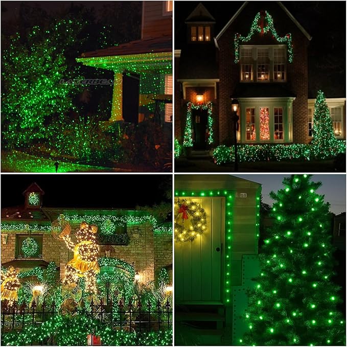 LAMPHOME 500 LED Green St Patricks Day Lights, 165FT Christmas String Lights with 16 Lighting Modes, Waterproof Connectable Mini fairy Lights, Plug in for Indoor Outdoor Xmas Party Bedroom Decorations