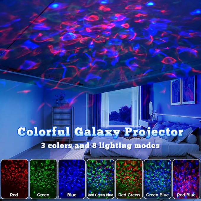 Galaxy Projector, Light Projector, Night Light Projector with Remote Control, Galaxy Light Projector, for Kids Adults, Bedroom, Home Theater, Christmas, Birthdays