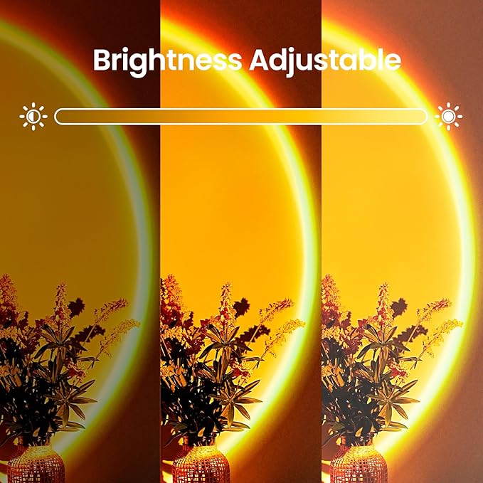 Sunset Projection Lamp with Remote/APP Control,Multi-Color LED Sunset Light Night Light,360 Degree Rotation Sunset Lamp for Photography/Party/Room Decor,Gifts for Christmas,Thanksgiving Day