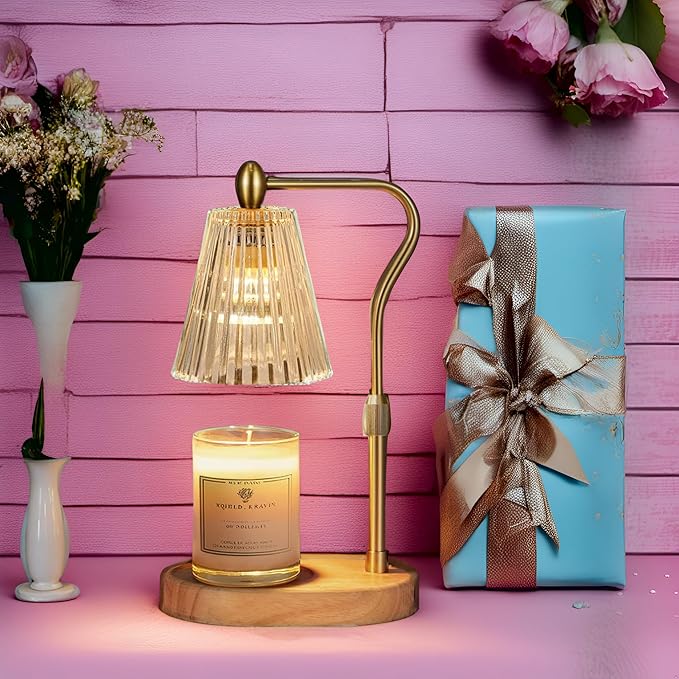 Candle Warmer Lamp with Timer and Dimmer Adjustable Height for Home Room Decor, Brithday Gifts for Women, Candle Warmer for Scented Jar Candles Mother's Day Gifts
