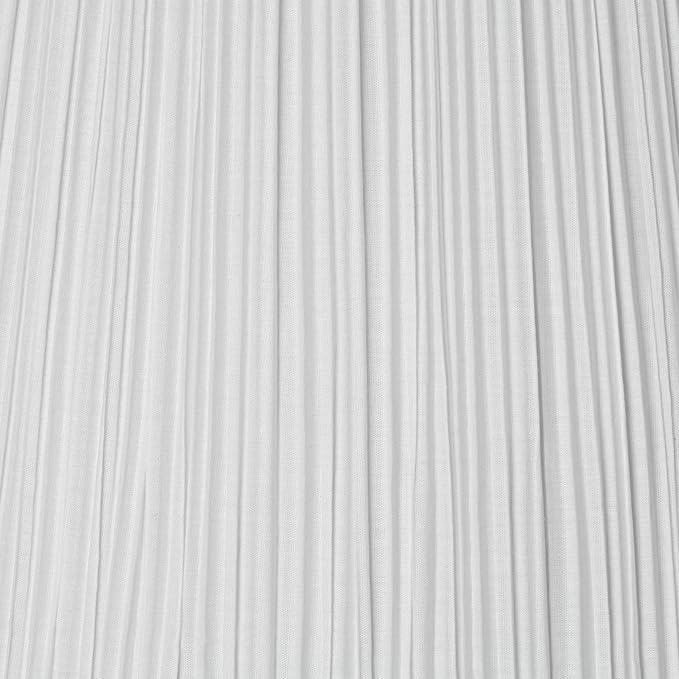 Antique White Medium Empire Mushroom Pleated Lamp Shade 5" Top x 11" Bottom x 7.5" High (Clip-On) Replacement - Springcrest