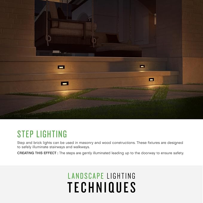 Hinkley Landscape Lighting Taper Wide Horizontal 12v Deck Sconce - Aluminum, Low Voltage, Mounts Flush to Surface, Integrated LED, Wet Rated, Modern - Bronze Finish with Etched Glass Lens